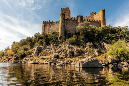 Almourol 的城堡在葡萄牙