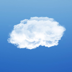 云彩查出在蓝天背景3d 例证, 唯一