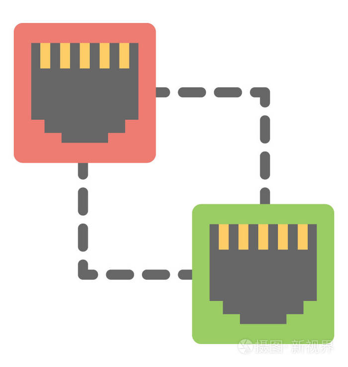 以太网连接矢量图标
