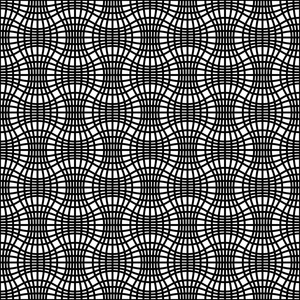 简单的黑白线性波浪条纹纹理.矢量照片