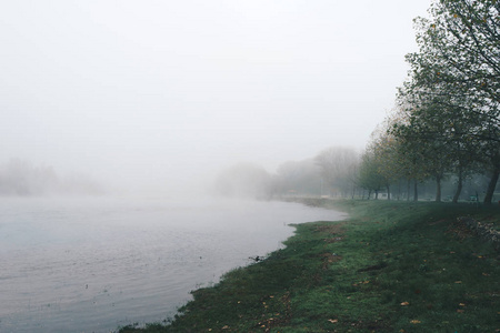 河上的早晨图片