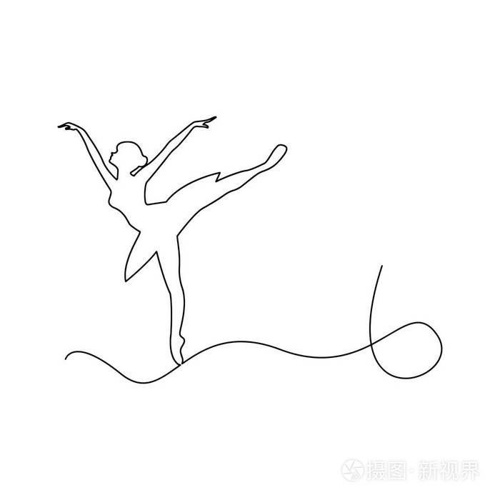 舞蹈插画简笔图片