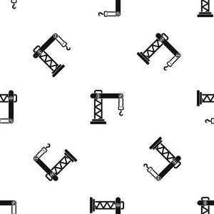 起重机模式无缝黑色