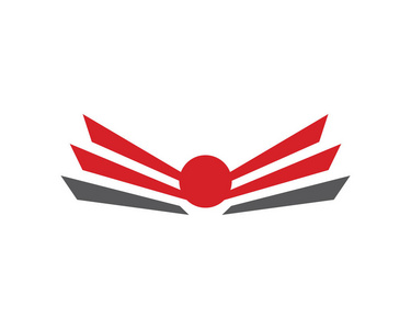 机翼 Logo 模板矢量图标设计
