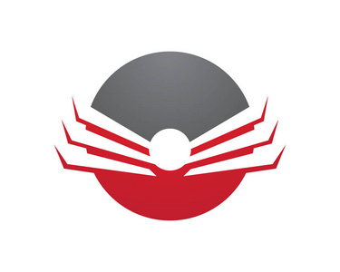 机翼 Logo 模板矢量图标设计
