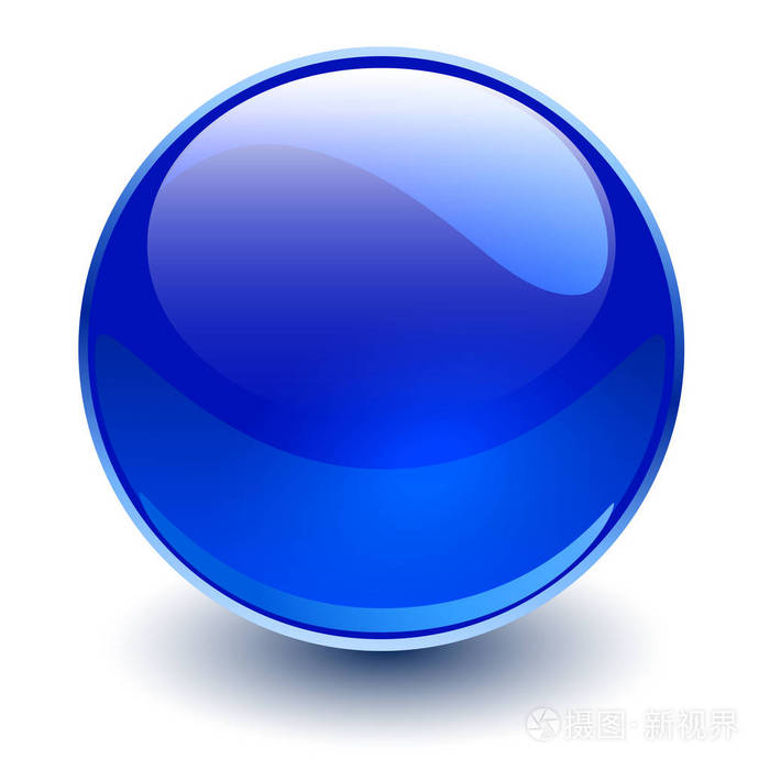 玻璃球体蓝色