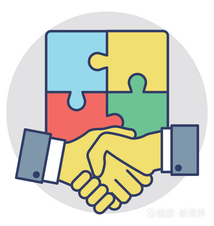 伙伴关系矢量图标