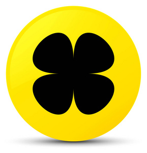 花图按钮花叶图标黄色圆形按钮照片