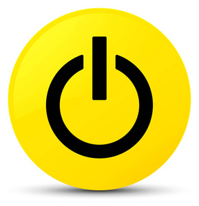 电源图标黄色圆形按钮