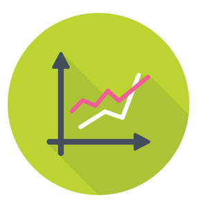 逐年趋势图矢量图标照片