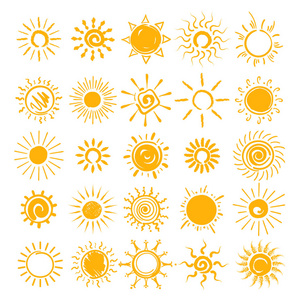 太阳涂鸦图标设置