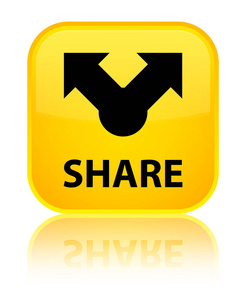 共享特殊的黄色方形按钮图片