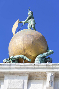 蓬德拉 Dogana, 塔顶, 金色地球仪与雕像财富, 威尼斯, 意大利