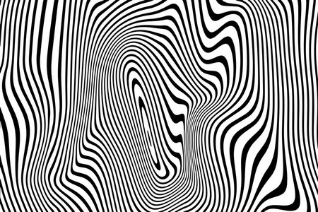 抽象图案波形曲线线波纹黑色白线矢量背景照片