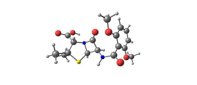 西林分子结构在白色分离