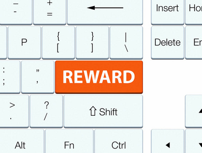 奖励橙色键盘按钮