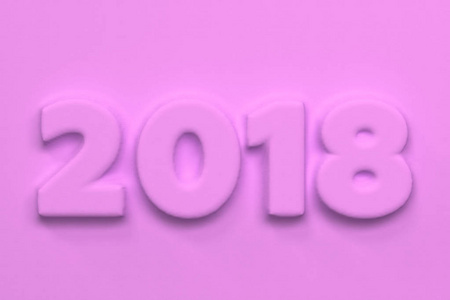紫2018数字下浮雕
