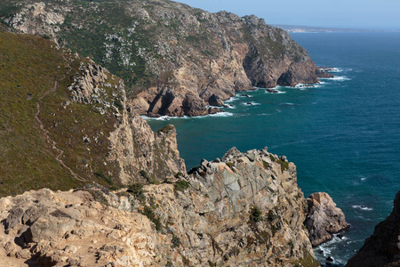 Cabo da Roca 海岸线的欧洲，葡萄牙西部点