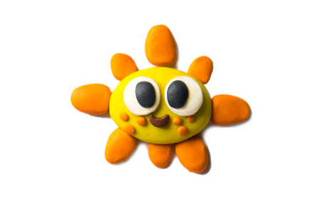 橡皮泥太阳图片