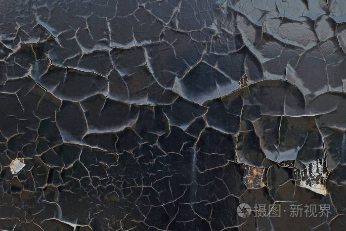 金属上的颜色裂缝