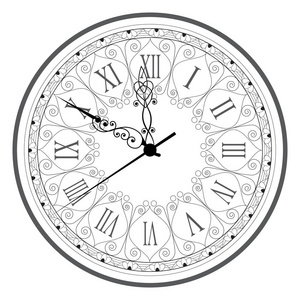 罗马数字表盘图片-罗马数字表盘素材-罗马数字表盘插画-摄图新视界