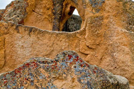 岩石。安纳托利亚, 土耳其格雷梅国家 pa