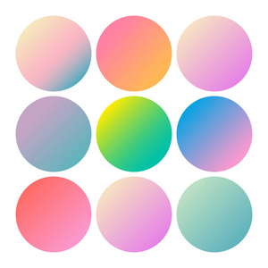 圆渐变集图片