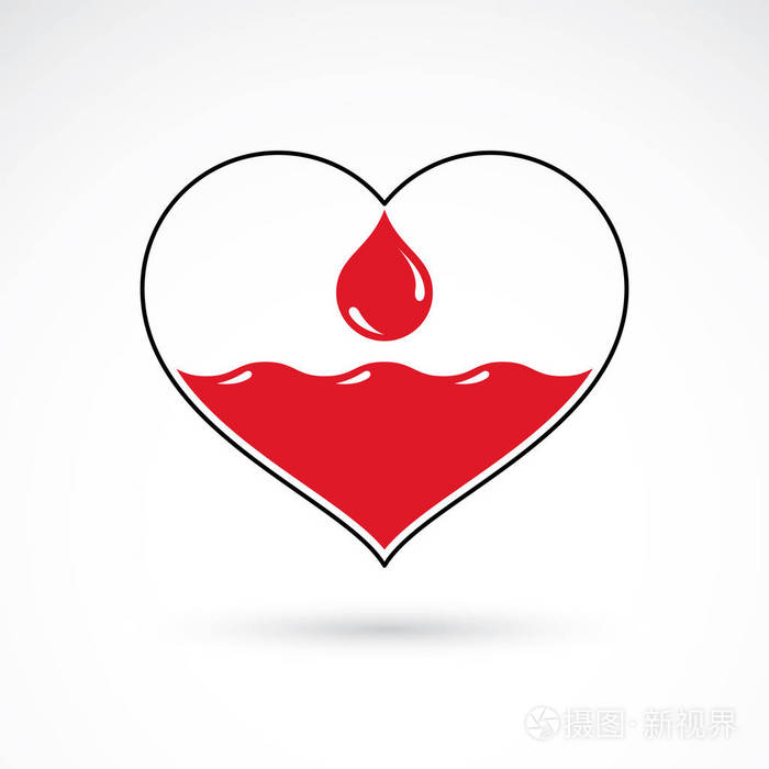 心的形状和滴血