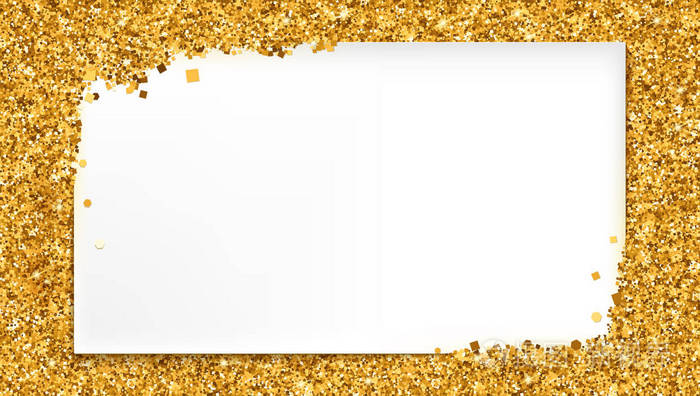 白色的旗帜在金色的尘埃, 沙子的背景下.