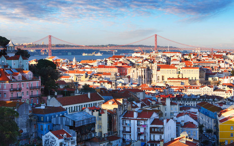 葡萄牙里斯本，天际线