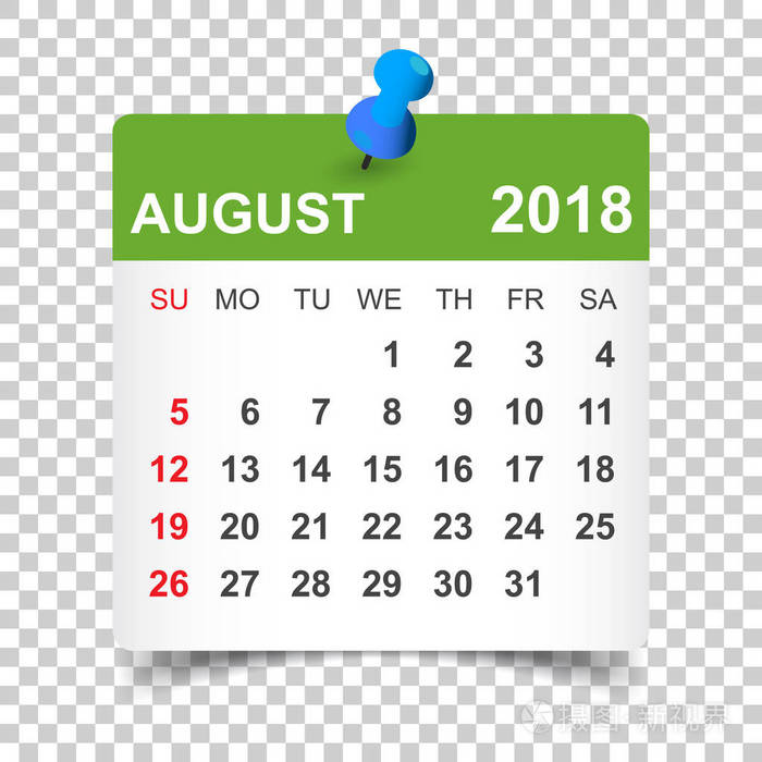 日历贴纸设计模板.周 sta