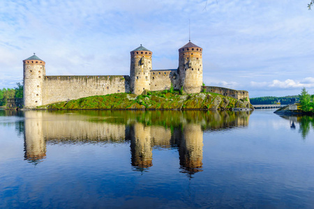 Olavinlinna 城堡在萨翁林纳