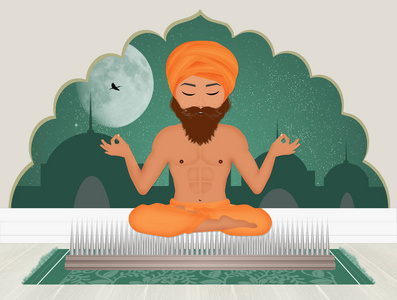 指甲上的苦行僧图片