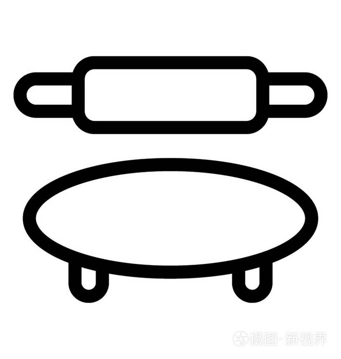 擀面杖矢量图标插画-正版商用图片0zx31r-摄图新视界