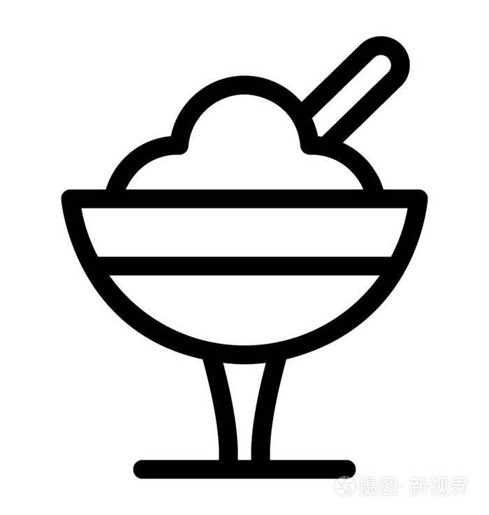 冰淇淋矢量图标