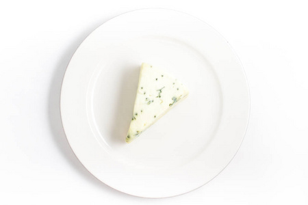 盘子上的蓝色奶酪戈贡佐拉