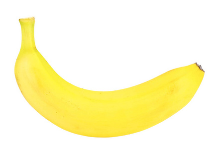黄色香蕉反对白色背景