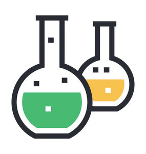 烧瓶矢量图标