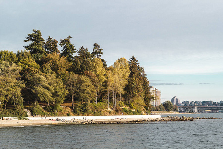 斯坦利公园和海堤在温哥华，不列颠哥伦比亚，加拿大