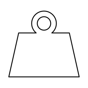 重量是黑色的图标线图标样式简单,黑色平板设计循环符号是组合字母sa