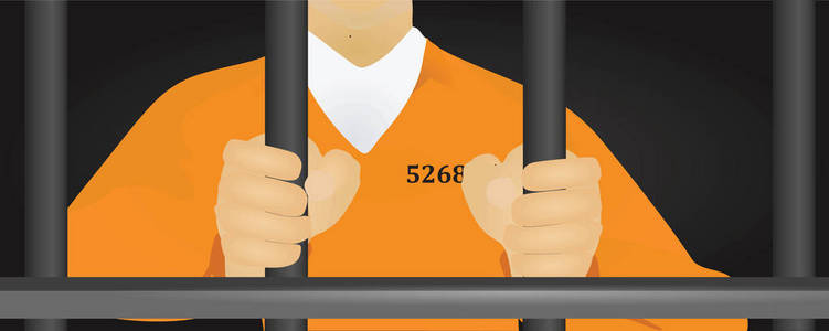 囚犯在橙色制服
