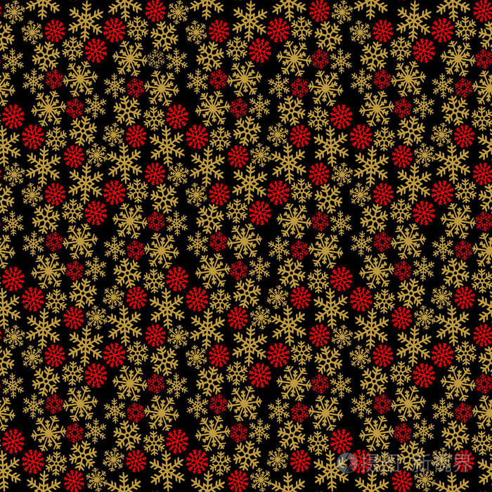 矢量无缝简单雪纹