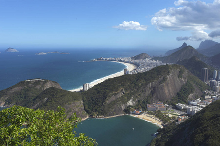 巴西里约热内卢海岸惊人的鸟瞰图