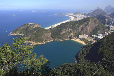 巴西的主要旅游目的地里约热内卢糖面包的空中风景