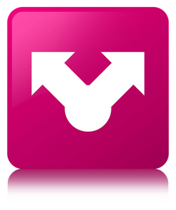 共享图标粉红色方形按钮
