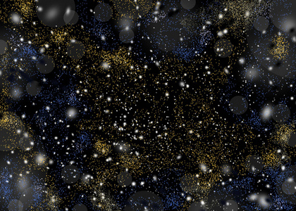 抽象数字画在黑背景黑暗的夜空.散或闪光焦灯.童话主题照片