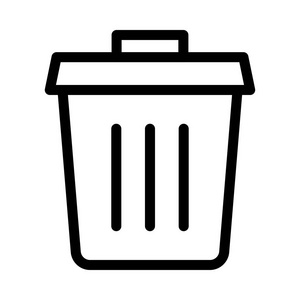 删除细线矢量图标照片