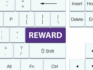 奖励紫色键盘按钮