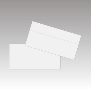 您设计的的空白纸信封。矢量信封模板