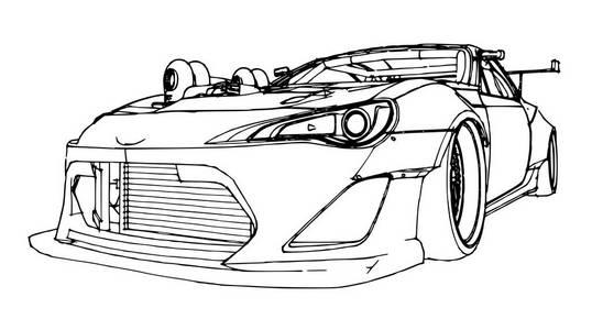 跑车素描图标图片-跑车素描图标素材-跑车素描图标插画-摄图新视界